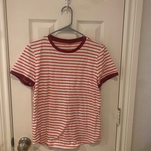Adorable red and white striped Banana Republic tshirt, size small